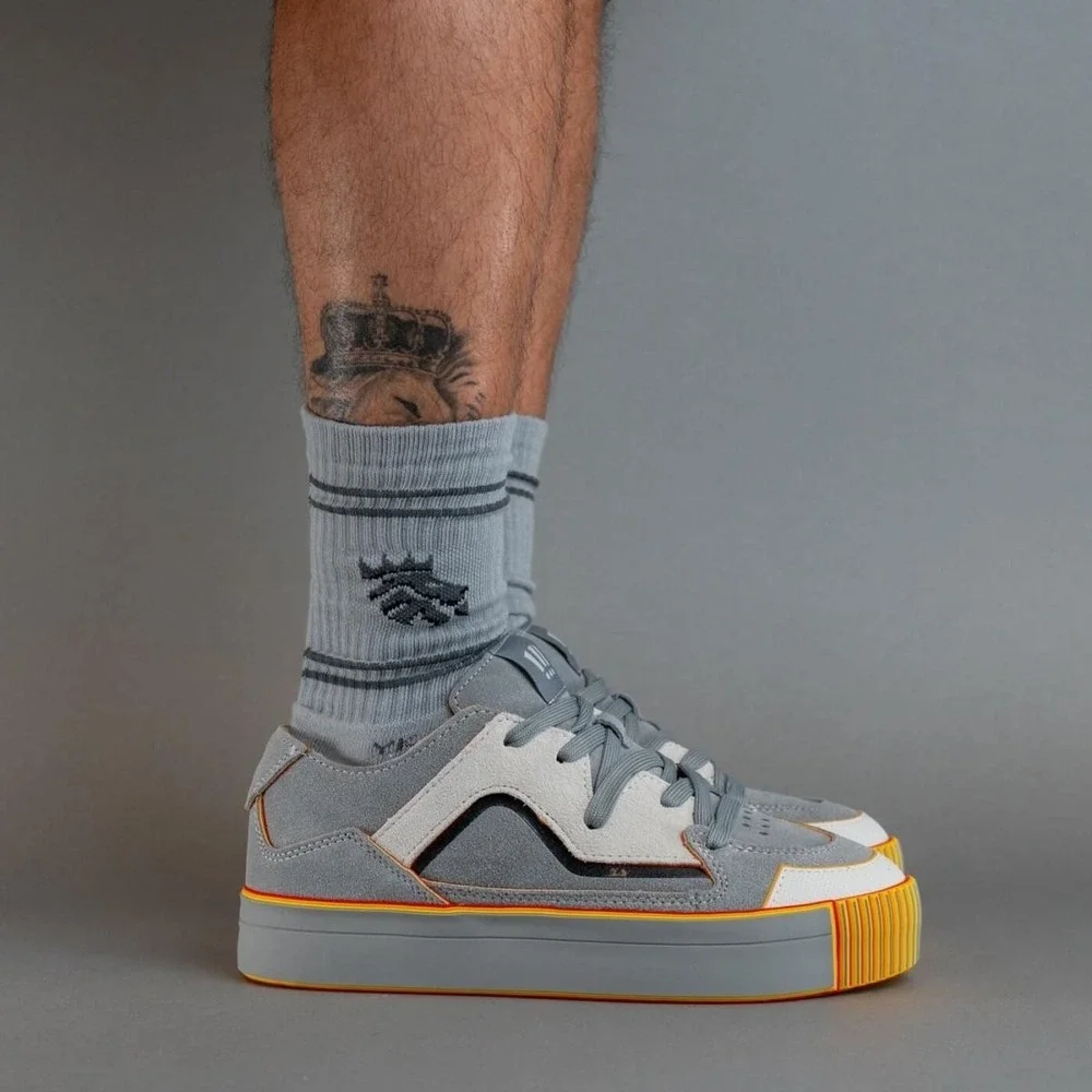 MSCHF Gobstomper‎ Graylag Goose Edition-Gray/Red/Orange/Yellow Men's size 12 NWB